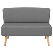 244070 Vidaxl Sofa Fabric 117x55,5x77 Cm Light Grey