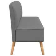 244070 Vidaxl Sofa Fabric 117x55,5x77 Cm Light Grey