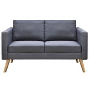 Vidaxl Sofa 2-seater Fabric Dark Grey