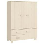 vidaXL Wardrobe HAMAR Honey Brown 99x45x137 cm Solid Wood Pine