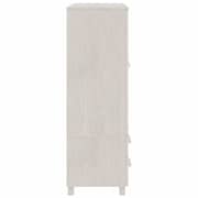vidaXL Wardrobe HAMAR White 99x45x137 cm Solid Wood Pine
