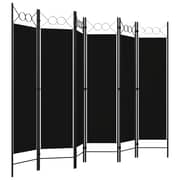 Vidaxl 6-panel Room Divider Black 240x180 Cm