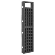 Vidaxl 6-panel Room Divider/trellis Solid Fir Wood Black 242.5x180 Cm