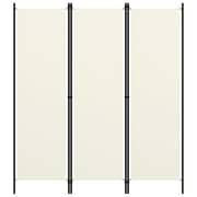 Vidaxl 3-panel Room Divider Cream White 150x180 Cm