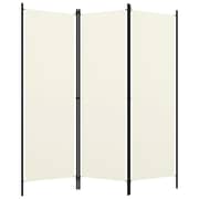 Vidaxl 3-panel Room Divider Cream White 150x180 Cm