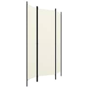 Vidaxl 3-panel Room Divider Cream White 150x180 Cm