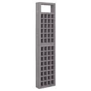Vidaxl 6-panel Room Divider/trellis Solid Fir Wood Grey 242.5x180 Cm