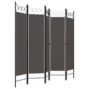 Vidaxl 5-panel Room Divider Anthracite 200x180 Cm