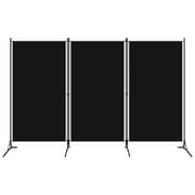 Vidaxl 3-panel Room Divider Black 260x180 Cm
