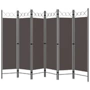 Vidaxl 6-panel Room Divider Anthracite 240x180 Cm
