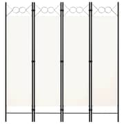 Vidaxl 4-panel Room Divider Cream White 160x180 Cm
