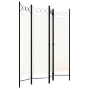 Vidaxl 4-panel Room Divider Cream White 160x180 Cm