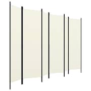Vidaxl 6-panel Room Divider Cream White 300x180 Cm