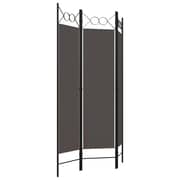 Vidaxl 3-panel Room Divider Anthracite 120x180 Cm