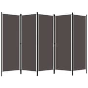 Vidaxl 5-panel Room Divider Anthracite 250x180 Cm