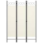 Vidaxl 3-panel Room Divider Cream White 120x180 Cm