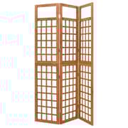 Vidaxl 3-panel Room Divider/trellis Solid Fir Wood 121x180.5 Cm