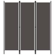 Vidaxl 3-panel Room Divider Anthracite 150x180 Cm