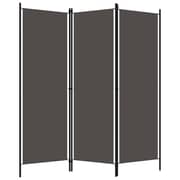 Vidaxl 3-panel Room Divider Anthracite 150x180 Cm