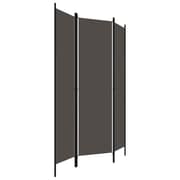 Vidaxl 3-panel Room Divider Anthracite 150x180 Cm