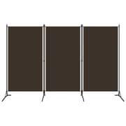 Vidaxl 3-panel Room Divider Brown 260x180 Cm