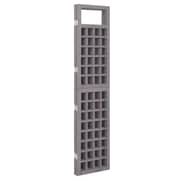 Vidaxl 4-panel Room Divider/trellis Solid Fir Wood Grey 161x180 Cm