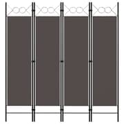 Vidaxl 4-panel Room Divider Anthracite 160x180 Cm