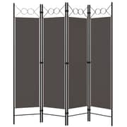 Vidaxl 4-panel Room Divider Anthracite 160x180 Cm