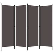 Vidaxl 4-panel Room Divider Anthracite 200x180 Cm