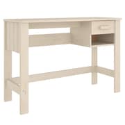 vidaXL Desk HAMAR Honey Brown 110x40x75 cm Solid Wood Pine