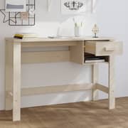 vidaXL Desk HAMAR Honey Brown 110x40x75 cm Solid Wood Pine