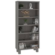 vidaXL CD Cabinet HAMAR Light Grey 45x18x100 cm Solid Wood Pine