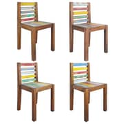 Vidaxl Dining Chairs 4 Pcs Solid Reclaimed Wood