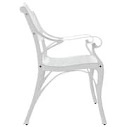 Vidaxl Garden Bench 102 Cm Cast Aluminium White