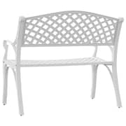Vidaxl Garden Bench 102 Cm Cast Aluminium White