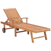 Vidaxl Sun Lounger Solid Teak Wood