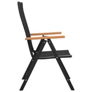 Vidaxl Garden Chairs 4 Pcs Poly Rattan Black
