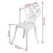 vidaXL Bistro Chairs 2pcs
