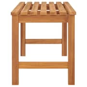 Vidaxl Garden Bench 114 Cm Solid Teak Wood