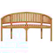Vidaxl Banana Bench 151 Cm Solid Teak Wood