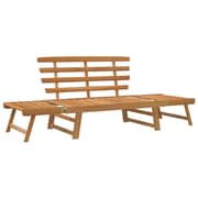 Vidaxl Garden Bench 2-in-1 190 Cm Solid Acacia Wood