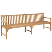 Vidaxl Garden Bench 228 Cm Solid Teak Wood