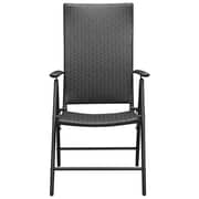 Vidaxl Garden Chairs 4 Pcs Poly Rattan Black