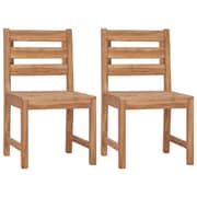 Vidaxl Garden Chairs 2 Pcs Solid Teak Wood