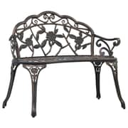 Vidaxl Bistro Bench 100cm Bronze Cast Aluminium