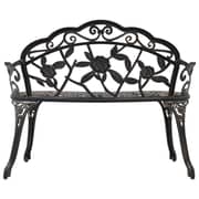 Vidaxl Bistro Bench 100cm Bronze Cast Aluminium
