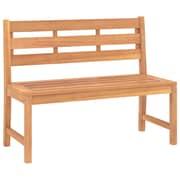 Vidaxl Garden Bench 114 Cm Solid Teak Wood
