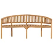 Vidaxl Banana Bench 180 Cm Solid Teak Wood