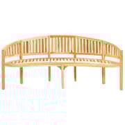 Vidaxl Banana Bench 200 Cm Solid Teak Wood