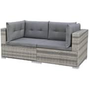 Vidaxl 10 Piece Garden Lounge Set With Cushions Poly Rattan Grey